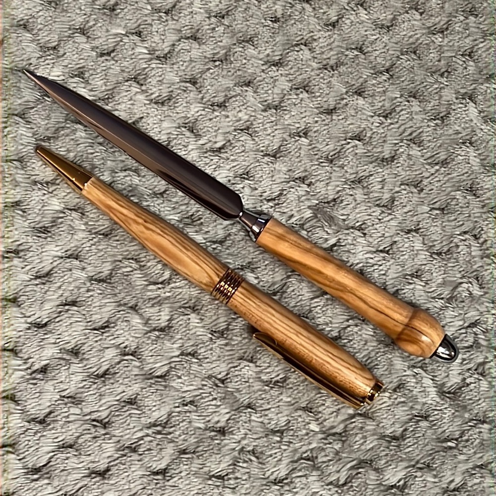 Handcrafted pan & letter opener
